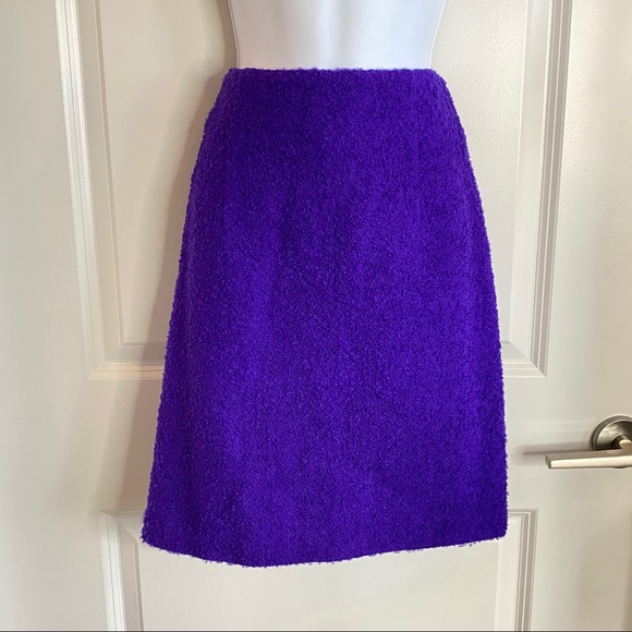 Beautiful Textured Banu Purple Boucle Skirt 12 - Picture 5 of 12
